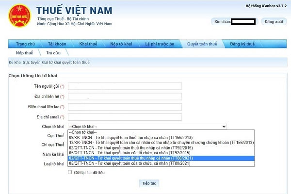 hoàn thuế thu nhập cá nhân online