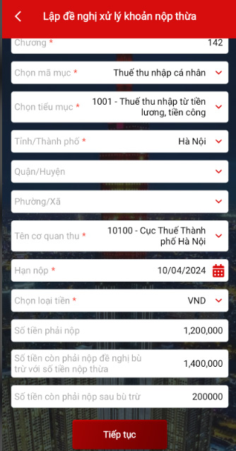 hoàn thuế thu nhập cá nhân online