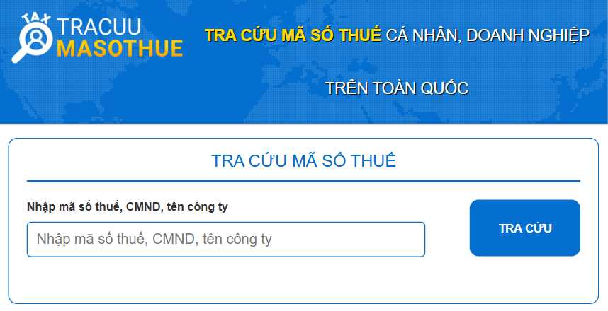 tra cứu mã số thuế